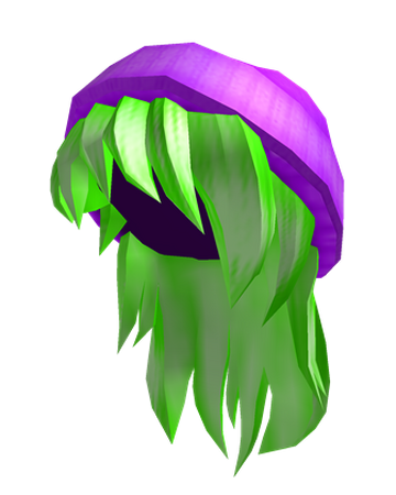 Catalog Purple Beanie With Neon Green Hair Roblox Wikia Fandom - green bloxxer roblox