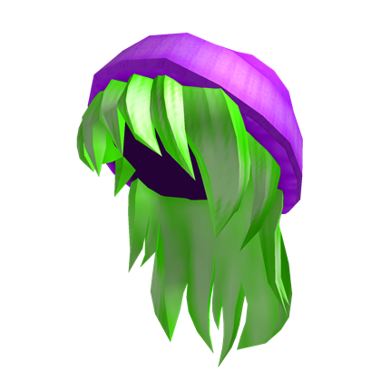 Purple Beanie With Neon Green Hair Roblox Wiki Fandom - red beanie and blonde hair roblox code