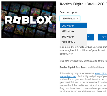 Using Robux in Roblox