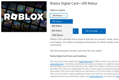 Buy robux microsoft store store