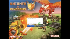 Knight & Kingdom Sign-in screen
