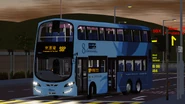 98P綫用車富豪B9TL（VBM21/TS1230）正駛經濠灣道