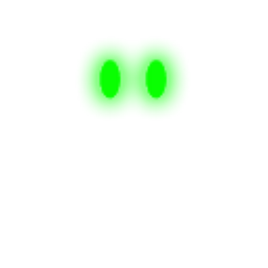 Green Glowing Eyes