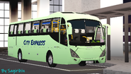 高法捷運子公司City Express的MAN RR8行走NA38線,以佐西橫大橋口岸為總站