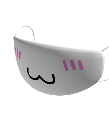 White Kawaii Face Mask Roblox Wiki Fandom - cat mask roblox