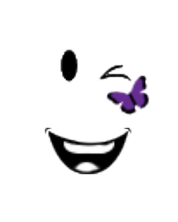 Purple Butterfly Smile Roblox Wiki Fandom - purple butterfly face roblox
