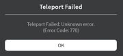 Error Code 770-2