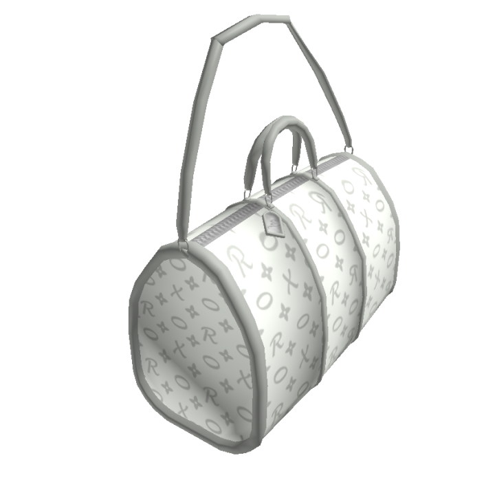 Catalog Luxury Dufflebag White 3 0 Roblox Wikia Fandom - roblox player backpack roblox free body