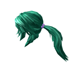Teal Action Ponytail