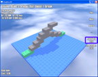 A mockup of John's Puzzle Game, winner of the January 2004 Game Design contest, the goal was to build a bridge that cannot break.