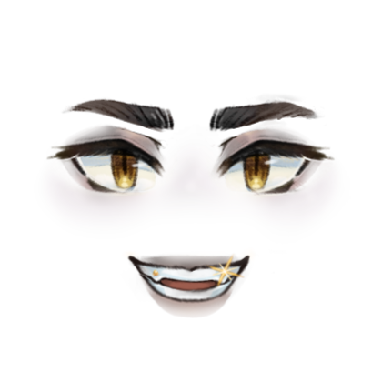 Shiny gold tooth face - Roblox