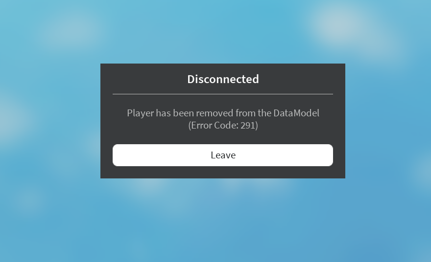 Error Code 291 Roblox - Platform Usage Support - Developer Forum