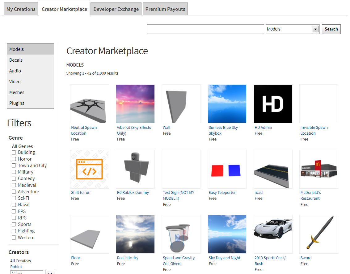 Update to the Roblox Plugin Marketplace 