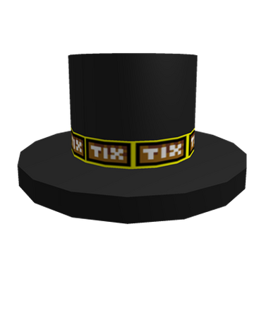Catalog Ticket Banded Top Hat Roblox Wikia Fandom - paper tix hat roblox wikia fandom powered by wikia