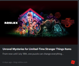 Roblox's Discord advertisement