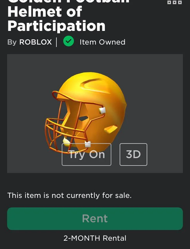 First offsale (non-sponsored) Roblox item to go limited in years