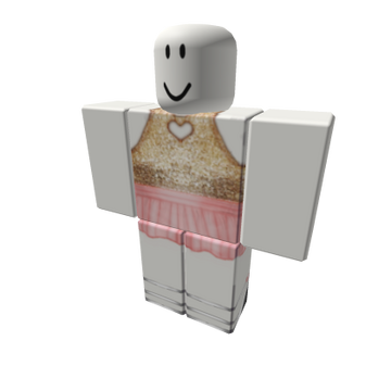 Soft pink roblox girl with yellow accessories