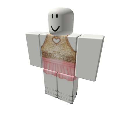 Gold Heart Top w Pink Skirt Heels Roblox Wiki Fandom