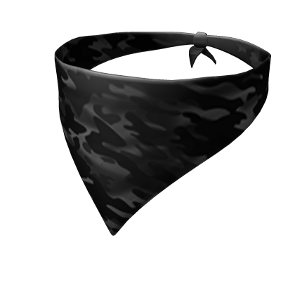 Catalog Black Camo Bandana Roblox Wikia Fandom - black head bandana roblox