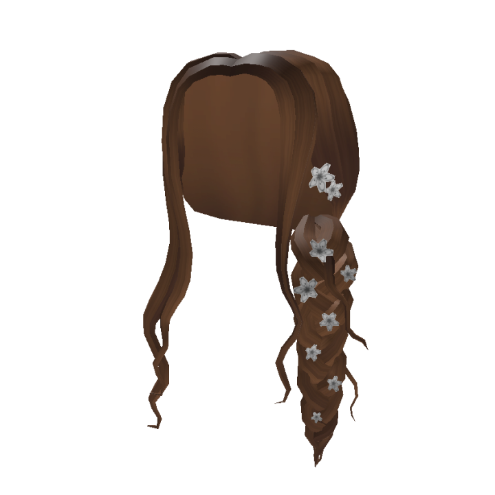 Catalog Boho Braid Blossoms In Shimmering Brown Roblox Wikia Fandom - brown styled bob roblox wikia fandom powered by wikia