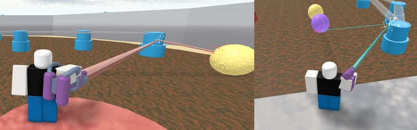 Firing lasers examples