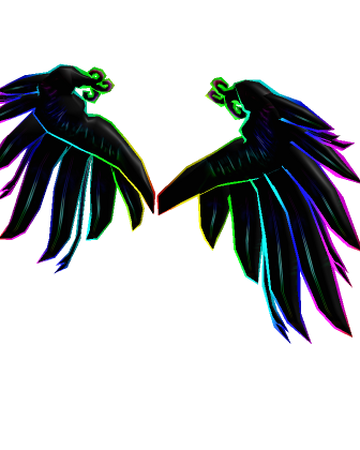 rainbow wings roblox wings code png image transparent