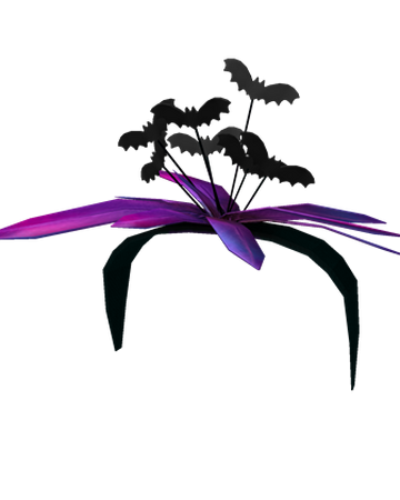 Flock Of Bats Headband Roblox Wiki Fandom - bat headband with purple hair roblox