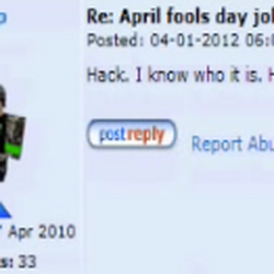 Ik it's not really jailbreak related but this moron thinks the 2012 April  fools hack incident was just an April fools joke 😭😭😭 : r/robloxjailbreak