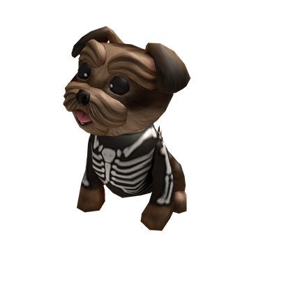 Catalog Puppy Of The Week Skeleton Puppy Roblox Wikia Fandom - roblox dog face mask