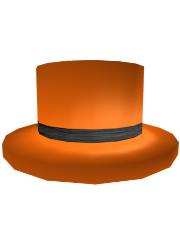 Black Banded Orange Top Hat Roblox Wiki Fandom - black and white top hat roblox