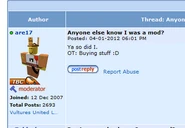 RandomMod.png (46 KB) Rastgele moderatör olan iki kullanıcıdan biri olan are17'nin forum gönderisi.