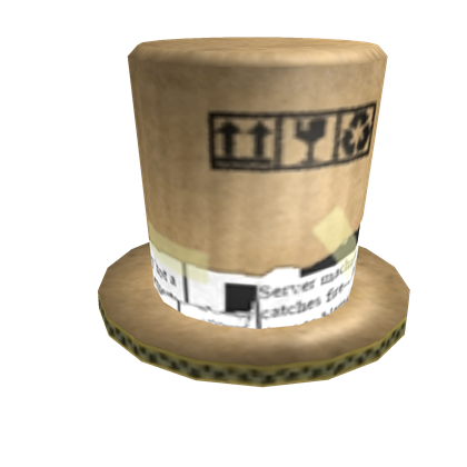 Recycled Cardboard Top Hat Roblox Wiki Fandom - the cardboard helmet in roblox