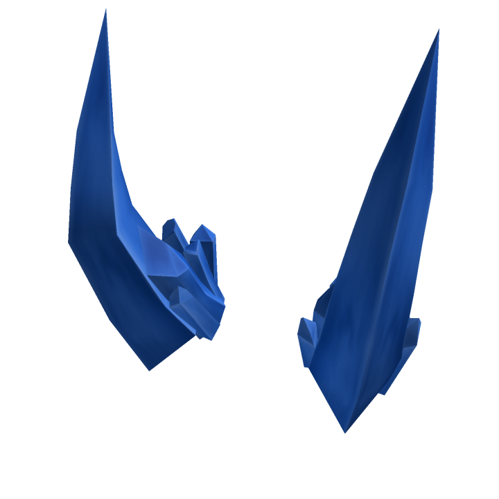Blue Crystallized Horns Roblox Wiki Fandom - blue horns roblox