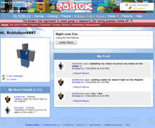 how to go to my feed in roblox