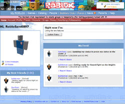 Roblox Homepage Roblox Wiki Fandom - my roblox homepage