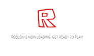 A recreation of the Roblox game client loading pop-up. (2016)