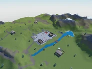 An aerial view of the Starting Place.