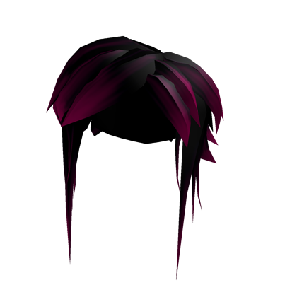 Catalog Black And Pink Drama Hair Roblox Wikia Fandom - dark purple long hair roblox