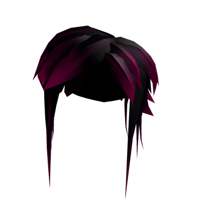 Roblox hair combos -   Black hair roblox, Emo girl hair, Hot pink  hair