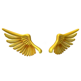 Golden Sparkling Wings