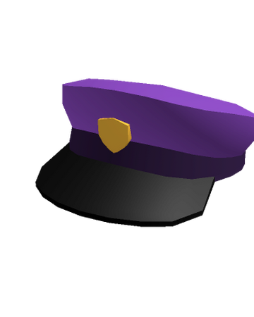Catalog Purple Security Cap Roblox Wikia Fandom - how to make a roblox hat in roblox
