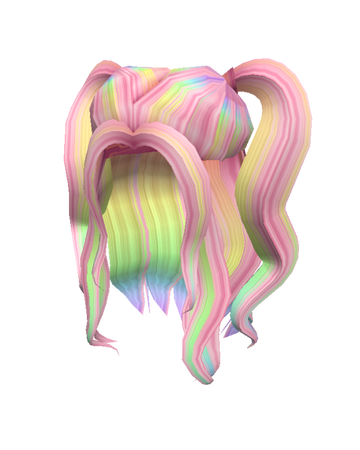 Catalog Pink Rainbow Ponytails Roblox Wikia Fandom - roblox pink bun