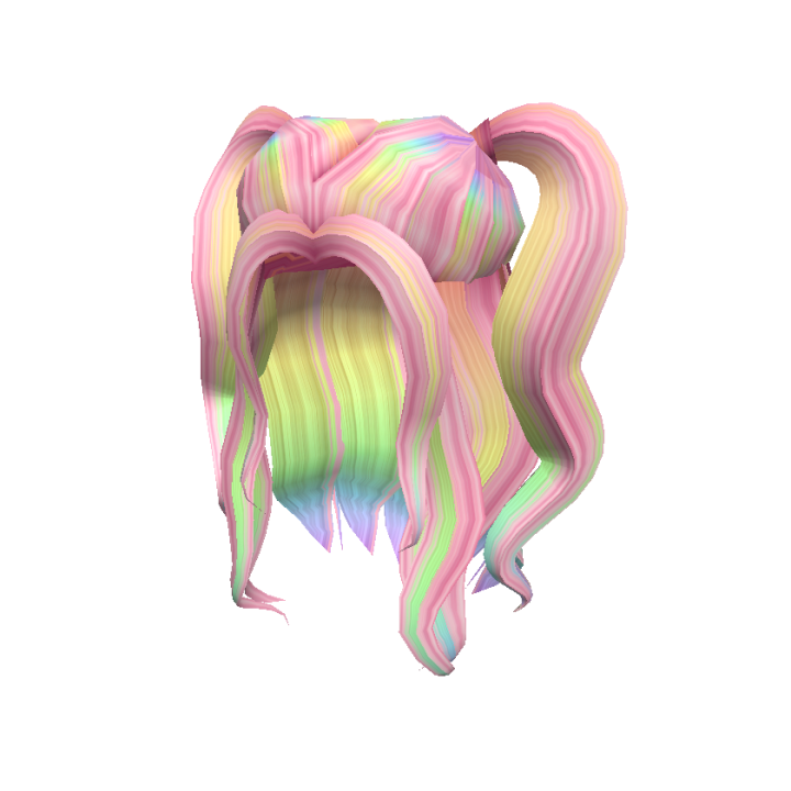 Dream Girl Low Pigtails Blonde To Rainbow - Roblox