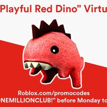 Catalog Playful Red Dino Roblox Wikia Fandom - blue dinosaur hat roblox