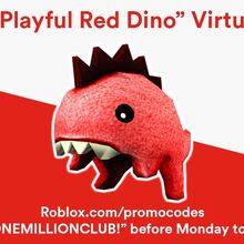 Catalog Playful Red Dino Roblox Wikia Fandom - promo code for dino hat roblox