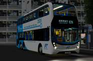 永巴派出披上八週年紀念全身廣告之Enviro500 MMC 12米 (VT828) 行走E26線
