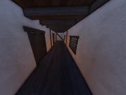 The hallway of the large house.