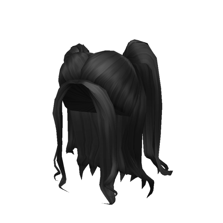 Low Layered Ponytail in Black - Roblox