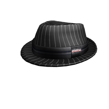 Roblox Black Pinstripe Fedora Roblox Wiki Fandom - striped black cap roblox