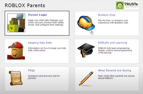 Roblox Parental Control from 2009